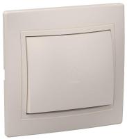 Переключатель проходной 1-кл. СП Кварта 10А IP20 ВСп10-1-0-ККм крем. GENERICA EVK12-K33-10-DM