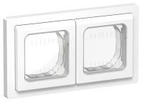 Рамка 2-м СП FLITE Рпро-2-55-ФлБ IP55 бел. IEK FI-M20-32-55-K01