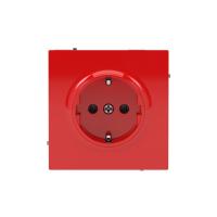 Розетка силовая KANT 2P+E без шторки красн. сатин DKC 7001033