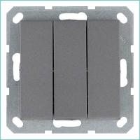 Выключатель 3-кл. 10А IP20 механизм алюм. Jasmart G3031S