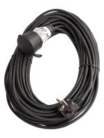 Удлинитель-шнур 1х30м 10А IP44 3500Вт 220-350В КГ 2х1.0мм каучук КОСМОС YSHKsm30m-1g(10A)KG