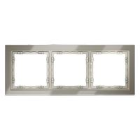 Рамка 3-м S70 стеклян. шелк Voltum VLS110304