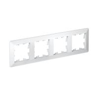 Рамка 4-м AtlasDesign Air бел./дым. бел. SE ATN220104