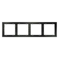 Рамка 4-м S70 пластик. титан Voltum VLS100406