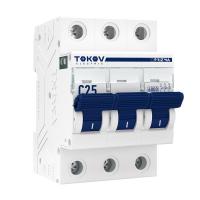 Выключатель автоматический модульный 3п C 25А 6кА PRIZMA TOKOV Electric TKE-PZ60-MCBI-3-25-C