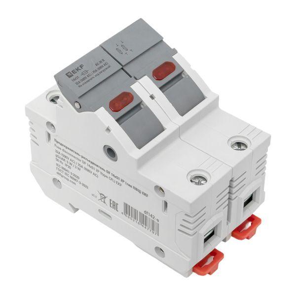 Предохранитель-разъединитель DF 14х51 2п (тип ПВЦ) EKF df142-e