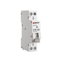 Выключатель автоматический дифференциального тока 1мод. C 10А 10мА тип АС 6кА АВДТ-63М (электрон.) EKF DA63M-10-10