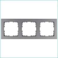 Рамка 3-м G-Classic алюм. Jasmart G1003S