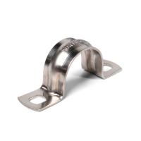 Скоба крепежная двухлапковая СМД(INOX) d25-26мм метал. (уп.20шт) Fortisflex 80137