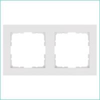 Рамка 2-м G-Classic бел. глянцевый Jasmart G1002W
