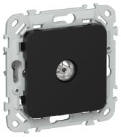 Розетка телевизионная проходная СП FLITE РТВм-1-1-2-ФлЧ тип M экранир. механизм черн. IEK FI-A13-P-K02