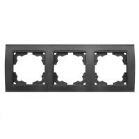 Рамка 3-м Бриллиант горизонт. графит Universal 7947489-Gr