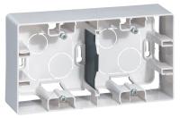 Коробка 2-м ОП Etika бел. IEK 672530