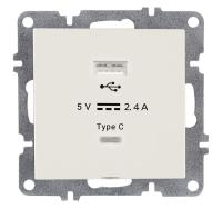 Розетка LAVIN/KAREN USB + TYPE-C механизм бел. ARVIA 50 01 1000 304