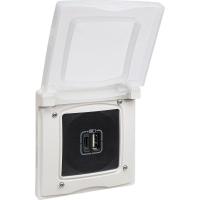 Рамка 1-м Etika IP44 с защ. крышкой бел. IEK 672550