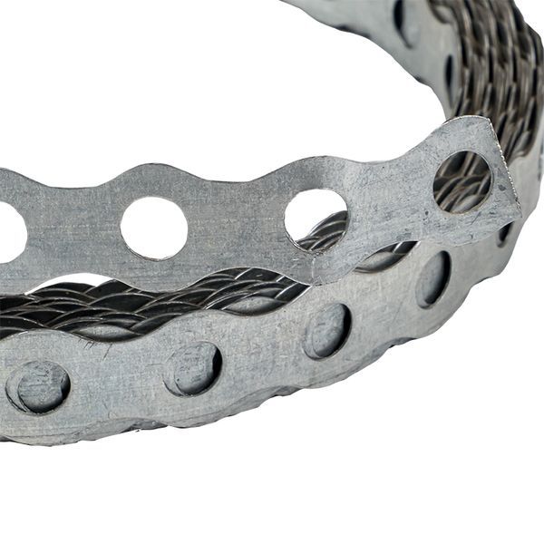 Лента монтажная перфорир. 12х0.55мм волна (уп.10м) EKF lpmv12x0.55-10