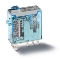 Реле миниатюрное промышленное электромеханич. монтаж в розетку или наконечники Faston (4.8х0.5мм) 1CO 16А AgNi 230В AC влагозащ. RTII опции: мех. индикатор FINDER 466182300020