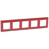 Рамка 5-м Etika красн. IEK 672535