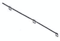 Проводник заземляющий ЗП-6 L1000 покрытие черн. лак АЭМЗ 00000340
