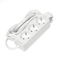 Удлинитель 3х5м с заземл. 10А IP20 2.2кВт ПВС 3х0.75 бел. DOMTOK 2376