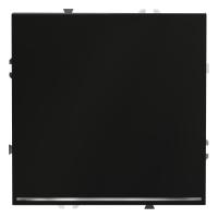 Переключатель проходной 1-кл. СП S70 10А с подсветкой механизм черн. матов. Voltum VLS010408