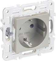 Розетка SKANDY 16А с заземл. защ. шторки SK-R04Sh шампань IEK SK-R14-16-K37