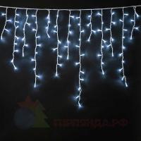 Гирлянда светодиодная "Бахрома" OIC080W-C-E-31V 2х0.5м 20 нитей 80LED бел. 16/48/40/24см уличная соединяемая до 10шт с контроллером SHLights 4690601049773