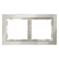 Рамка 2-м S70 стеклян. кашемир Voltum VLS110203