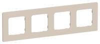 Рамка 4-м СП FLITE РУ-4-К-ФлЛ льняной IEK FI-M42-32-20-K88