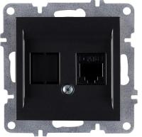 Розетка компьютерная LAVIN/KAREN RJ45 кат.6 механизм черн. ARVIA 50 07 2000 247