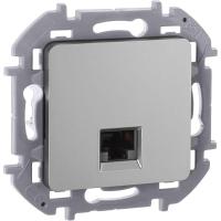 Розетка компьютерная Inspiria RJ45 кат.5E UTP алюм. IEK 673827