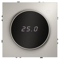 Терморегулятор электронный S70 с индикацией и датчиком для теплого пола механизм кашемир Voltum VLS070103