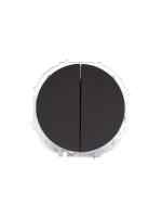 Выключатель 2-кл. СП OSEN 10А IP20 механизм черн. бархат LEZARD 743-4288-101