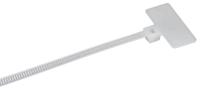 Хомут 2.5х200мм P6.6 маркерный бел. (уп.100шт) IEK UHH14-D025-200-100-K01