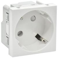 Розетка PRIMER 45град. с заземл. защ. шторки винт. зажим РКС-20-30-П-45 бел. IEK PR-KK40D-RSZH-2-2-45-K01