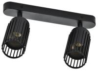 Светильник 4208 2хGU10 настенно-потолочный черн. IEK LT-USB0-4208-GU10-2-K02