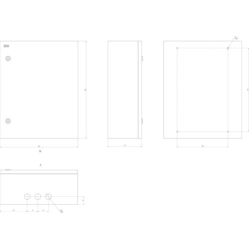 Корпус ЩМП-06 500х400х175 IP31 NO_SIMPLE_SHMP-06_IP31 метал. SIMPLE Эра Б0041657
