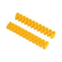 Колодка клеммная винтовая KВ-10 4-10кв.мм 10А полиэтилен желт. (уп.10шт) Rexant 07-5010-3