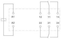 Реле одиночное REL-MR- 24DC/21-21 Phoenix Contact 2961192