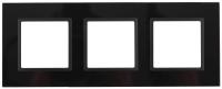 Рамка 3-м 14-5103-05 стекло Elegance черный+антрацит ЭРА Б0034510