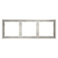 Рамка 3-м S70 пластик. кашемир Voltum VLS100303