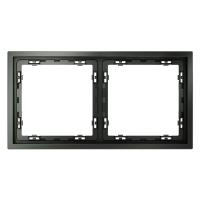 Рамка 2-м S70 пластик. титан Voltum VLS100206