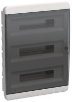 Корпус ЩРВ-П-54 TEKFOR IP41 черн. прозр. дверь пластик. IEK TF5-KP12-V-54-41-K01-K03