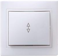 Переключатель проходной 1-кл. СП Кварта 10А IP20 ВСп10-1-0-КБ бел. GENERICA EVK12-K01-10-DM