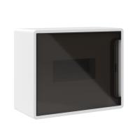 Щиток 8 мод. настенный FRAME с тонированной дверцей с 2 шинами PEN на 6 и 8 отв. бел. DKC F08W1WD