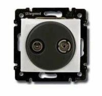 Розетка телевизионная оконечная TV/FM СП Valena 10дБ механизм сл. кость IEK 695620