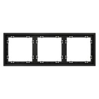 Рамка 3-м S70 пластик. черн. матов. Voltum VLS100308