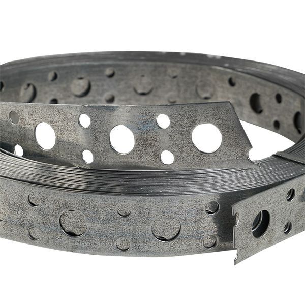 Лента монтажная перфорир. 20х0.55мм прямая (уп.10м) EKF lpmp20x0.55-10