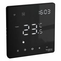 Термостат программируемый ArtGallery 16А с Wi-Fi для электрич. теплого пола моноблочный черн. SE GAL001038