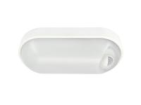 Светильник светодиодный WP 15 C 12W OP 840 W10L22 WH MDM 220х106х60мм 12Вт 4000К IP54 ЖКХ овал. пылевлагозащ. с датчиком движ. бел. Русский Свет 15071524500